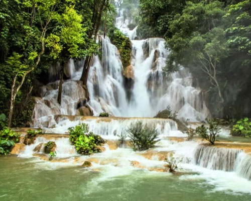 Laos natural landscapes and wildlife